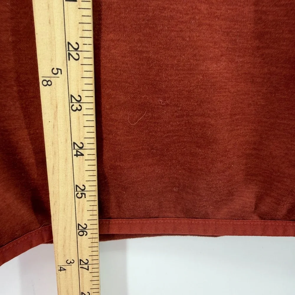The North Face Mens Medium Rust Red  Fleece Full Zip Jacket‎ Long Sleeve